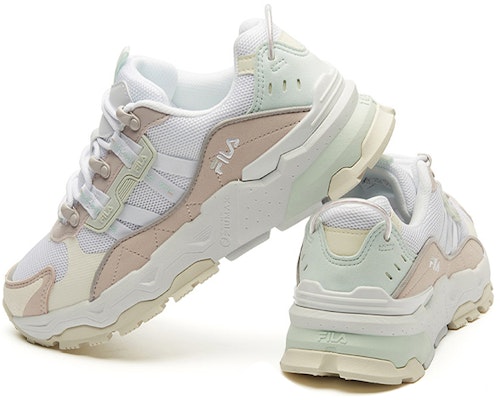 (W) 휠라 트렉 스니커즈 베이지/화이트/핑크 F12W134155FWH Shop (W) 휠라 트렉 스니커즈 베이지/화이트/핑크 F12W134155FWH