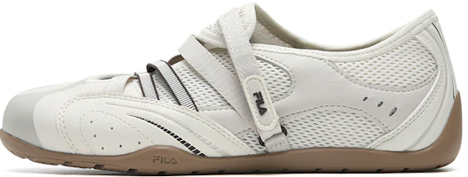 (Women) FILA Turbo Sandal Retro Sporty Lightweight Ballet Strap White/Gray Casual. F12W622406FCM (Women) FILA Turbo Sandal Retro Sporty Lightweight Ballet Strap White/Gray Casual. F12W622406FCM