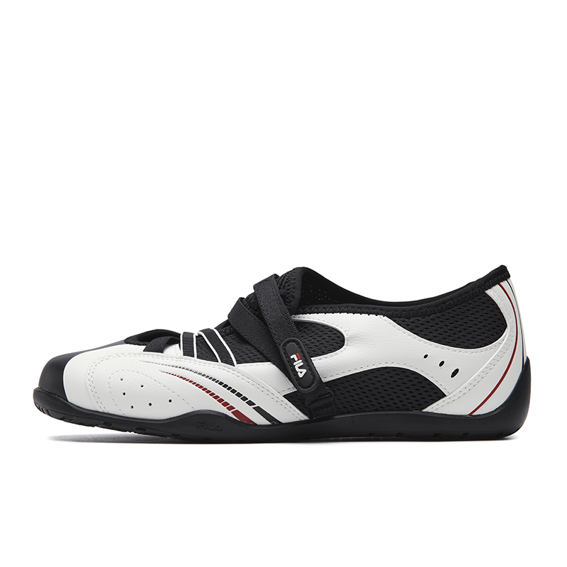 (Women) FILA Turbo Sandal Retro Sporty Slip-On Shoes - Gray/Black Breathable & Comfy F12W622406FVB