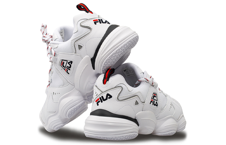 Shop (W) FILA Ugly VNTG Baskets de Course Blanches T12W031111FWT
