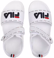 Shop 斐乐 Fila 厚底魔術貼涼鞋 女款 白色 韓版