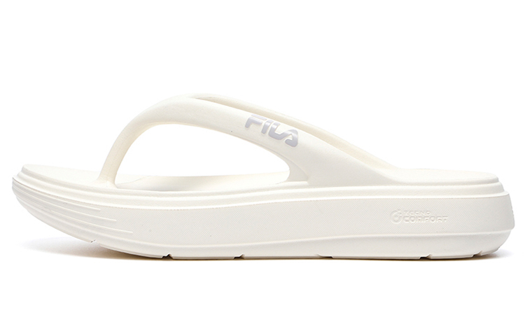 (W) FILA Velvet Slide 'White'