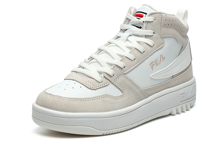 Order FILA斐樂 Ventuno 復古休閒 高筒 板鞋 女款 明亮白粉