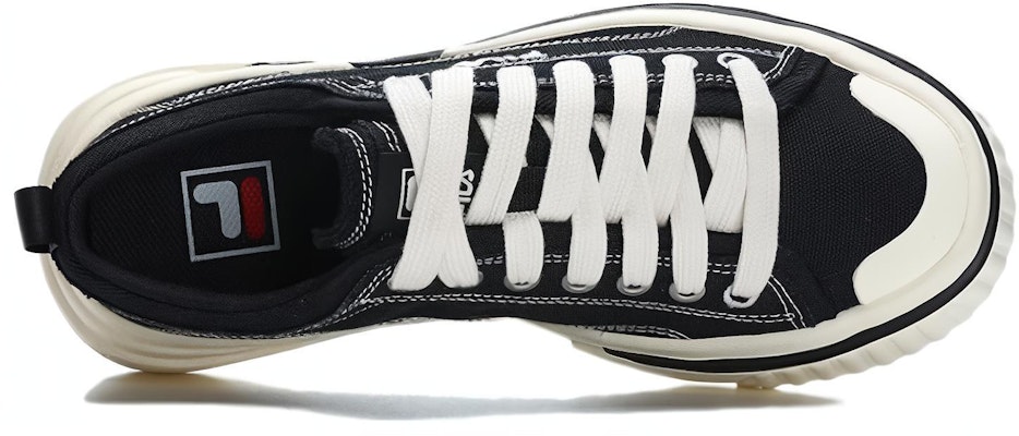 FILA斐樂 低筒 帆布鞋 女款 白黑 Lookbook FILA斐樂 低筒 帆布鞋 女款 白黑