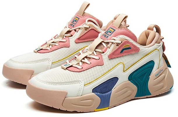 (W) FILA Vortex 低帮粉白色运动鞋 F12W111234FGR Lookbook (W) FILA Vortex 低帮粉白色运动鞋 F12W111234FGR