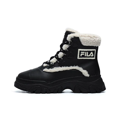 (W) FILA Warm Snow Boots 'Black White'