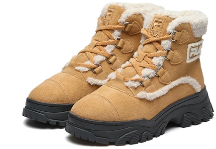 (W) 휠라 웜 스노우 부츠 '브라운 화이트' ️ F12W144404FTF Order (W) 휠라 웜 스노우 부츠 '브라운 화이트' ️ F12W144404FTF