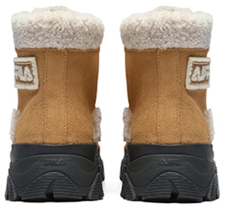 (W) 휠라 웜 스노우 부츠 '브라운 화이트' ️ F12W144404FTF Shop (W) 휠라 웜 스노우 부츠 '브라운 화이트' ️ F12W144404FTF