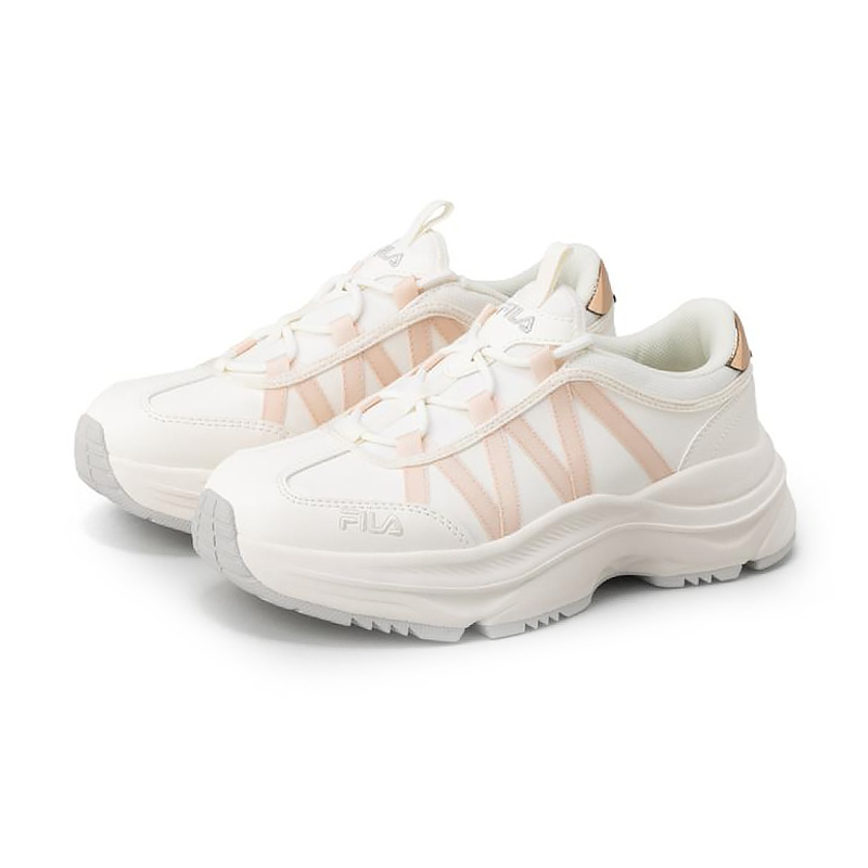 Order (W) Fila Wavy Day Flow Light Weiß Glatte Oberfläche Sneakers FS261OD03X050-100