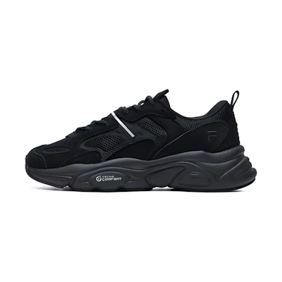 (W) FILA Wear-Resistant Running Shoes Black