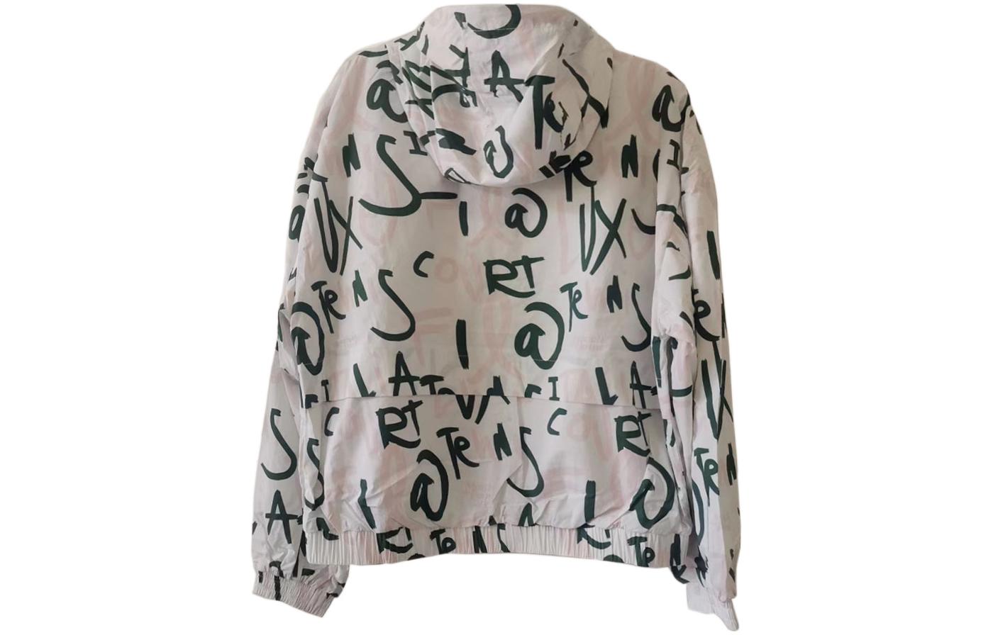 (Women) FILA White Full-Print Logo Hoodie Zip Jacket A11W210701F-ZA 圖 3