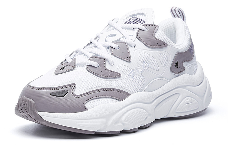 (W) FILA White Line Low-Top Running Shoes White/Purple 圖 2