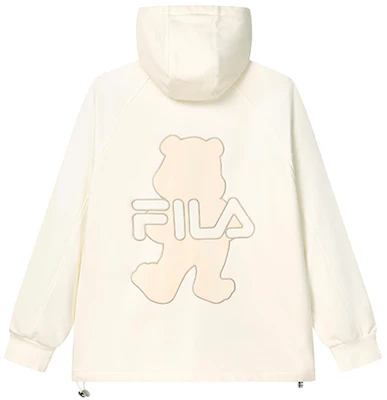 (W) FILA 白色寬版連帽拉鍊外套 休閒長袖 F51W138599F-IV Lookbook (W) FILA 白色寬版連帽拉鍊外套 休閒長袖 F51W138599F-IV