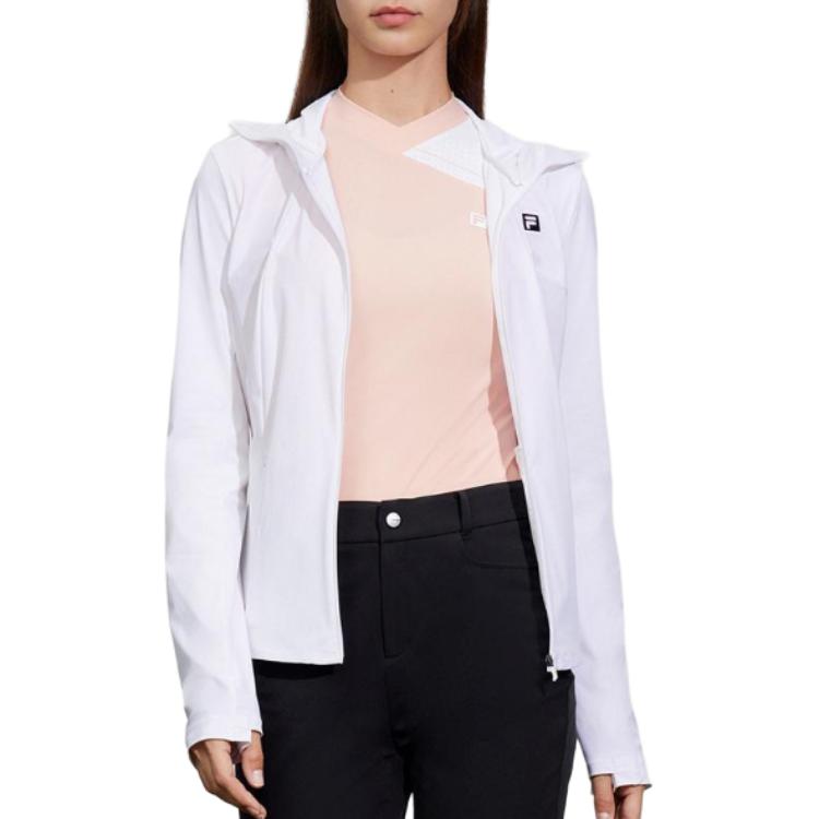 Purchase (W) FILA 白色小logo設計拉鏈连帽外套 A11W425505FWT