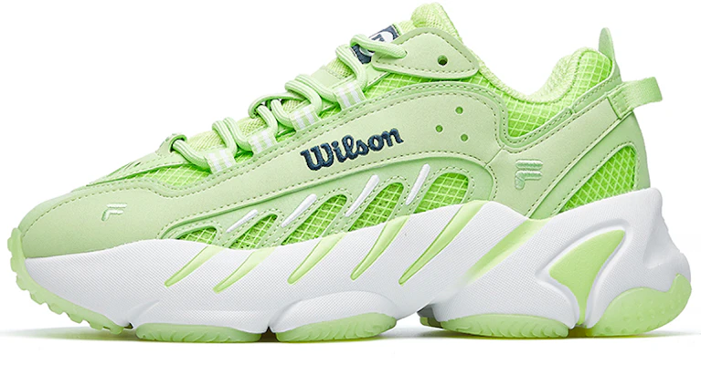 (W) FILA x Wilson x Ade コラボ レトロ通気性抜群スニーカー (グリーン) F12W031133FSG Buy (W) FILA x Wilson x Ade コラボ レトロ通気性抜群スニーカー (グリーン) F12W031133FSG