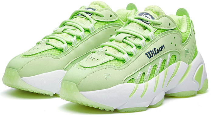 (W) FILA x Wilson x Ade コラボ レトロ通気性抜群スニーカー (グリーン) F12W031133FSG Order (W) FILA x Wilson x Ade コラボ レトロ通気性抜群スニーカー (グリーン) F12W031133FSG