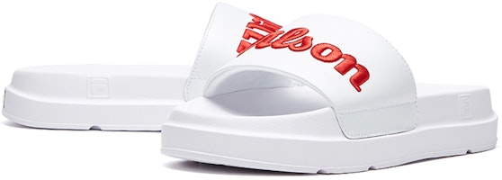 (W) 휠라 윌슨 X FHT 스포츠 슬리퍼 (화이트) F12W034601FWT Lookbook (W) 휠라 윌슨 X FHT 스포츠 슬리퍼 (화이트) F12W034601FWT
