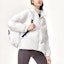 Shop (Women) FILA Winter Logo Down Jacket Solid Color Hooded Coat - Standard White. F11W149902F-WT