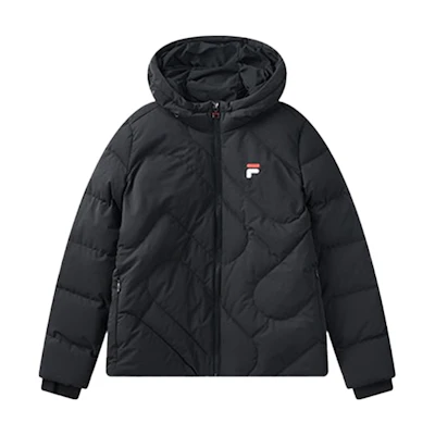 (Women) FILA Woven Long Sleeve Down Jacket - Legendary Blue. F61W148919FNV