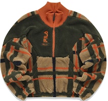 (Women) FILA x 3.1 Phillip Lim Fleece Jacket Casual Outerwear in Leaf Brown. F11W146205F-DR (Women) FILA x 3.1 Phillip Lim Fleece Jacket Casual Outerwear in Leaf Brown. F11W146205F-DR