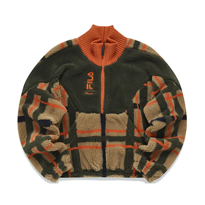 (Women) FILA 3.1 Phillip Lim Fleece Jacket Casual Outerwear in Leaf Brown. F11W146205F-DR