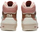 Shop (W) FILA x FILA FUSION Teratach WM 'Putih Kasut Tinggi Retro Bola Keranjang' T12W219111FAI