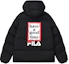 Buy (Women) FILA x Have A Good Time Black Logo Hoodie Puffer Jacket Winter Casual. F11U149902F-BK