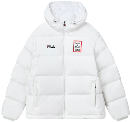 (W) FILA x Have a Good Time标志印花防风羽绒外套 - 白色 F11U149902F-WT Lookbook (W) FILA x Have a Good Time标志印花防风羽绒外套 - 白色 F11U149902F-WT