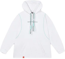 (Women) FILA x MAGIC STICK Loose Fit Knit Hoodie Standard White F11W339202F-WT (Women) FILA x MAGIC STICK Loose Fit Knit Hoodie Standard White F11W339202F-WT