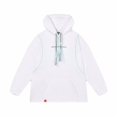 (Women) FILA MAGIC STICK Loose Fit Knit Hoodie Standard White F11W339202F-WT