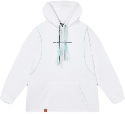 (W) FILA x MAGIC STICK Hoodie Longgar Rajut Putih Standar F11W339202F-WT Order (W) FILA x MAGIC STICK Hoodie Longgar Rajut Putih Standar F11W339202F-WT