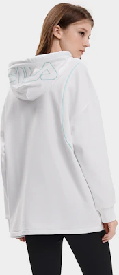 (W) FILA x MAGIC STICK Hoodie Longgar Rajut Putih Standar F11W339202F-WT Sizing (W) FILA x MAGIC STICK Hoodie Longgar Rajut Putih Standar F11W339202F-WT