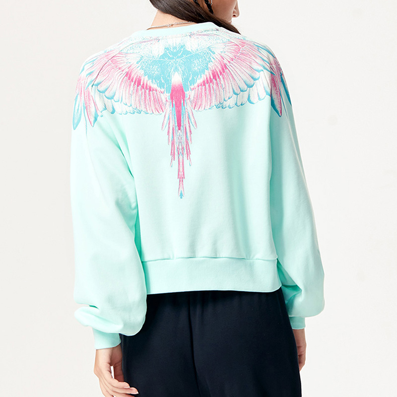 (Women) FILA Marcelo Burlon Green Graphic Pullover Sweatshirt T11W148202F-TQ 圖 5