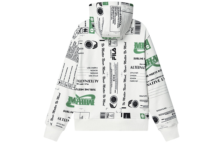 (Women) FILA MIHARA Graphic Logo Printed Sweatshirt Coconut Milk White F11W243208F-IV 圖 3