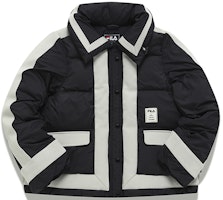 (Women) FILA x Mihara Yasuhiro Colorblock Puffer Jacket Black Winter Edition. F11W143904F-BK (Women) FILA x Mihara Yasuhiro Colorblock Puffer Jacket Black Winter Edition. F11W143904F-BK