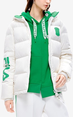(Women) FILA x Mihara Yasuhiro Short Oversized Puffer Jacket - Coconut White. F11W243905F-IV Purchase (Women) FILA x Mihara Yasuhiro Short Oversized Puffer Jacket - Coconut White. F11W243905F-IV
