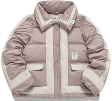 (W) FILA x Mihara Yasuhiro Abrigo Invierno Colorblock Púrpura Chaqueta Cálida. F11W143904F-VT Order (W) FILA x Mihara Yasuhiro Abrigo Invierno Colorblock Púrpura Chaqueta Cálida. F11W143904F-VT