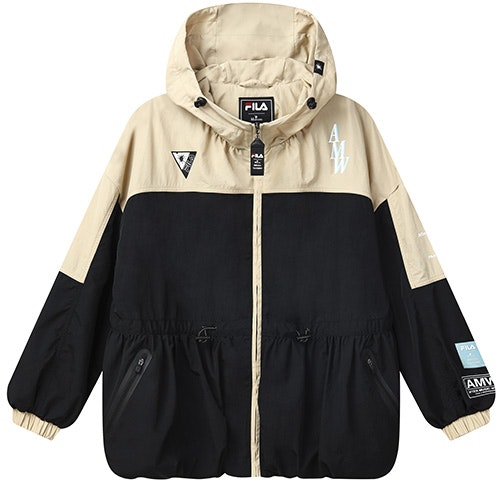 women-fila-x-mihara-yasuhiro-black-wheat-colorblock-woven-hooded-jacket-f11-w133704-f-bk