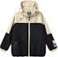 Order (W) FILA x MIHARA YASUHIRO Chaqueta Negra Trigo Tejida con Capucha Colorblock. F11W133704F-BK
