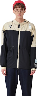 (W) FILA x MIHARA YASUHIRO Chaqueta Negra Trigo Tejida con Capucha Colorblock. F11W133704F-BK Shop (W) FILA x MIHARA YASUHIRO Chaqueta Negra Trigo Tejida con Capucha Colorblock. F11W133704F-BK