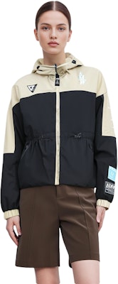 (W) FILA x MIHARA YASUHIRO Chaqueta Negra Trigo Tejida con Capucha Colorblock. F11W133704F-BK Purchase (W) FILA x MIHARA YASUHIRO Chaqueta Negra Trigo Tejida con Capucha Colorblock. F11W133704F-BK