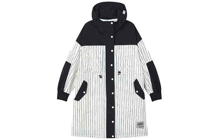 (Women) FILA MIHARA YASUHIRO Colorblock Striped Hooded Jacket in Gray/Purple F11W133705F-BG 圖 2