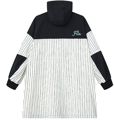 (W) FILA x MIHARA YASUHIRO 灰紫色拼色条纹连帽夹克 F11W133705F-BG Lookbook (W) FILA x MIHARA YASUHIRO 灰紫色拼色条纹连帽夹克 F11W133705F-BG