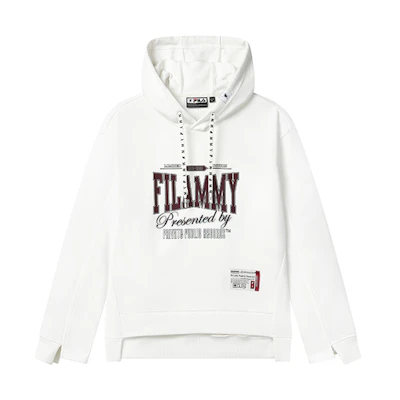 (Women) FILA Mihara Yasuhiro Hoodie Cream White Letter Print Pullover F11W313205F-IV