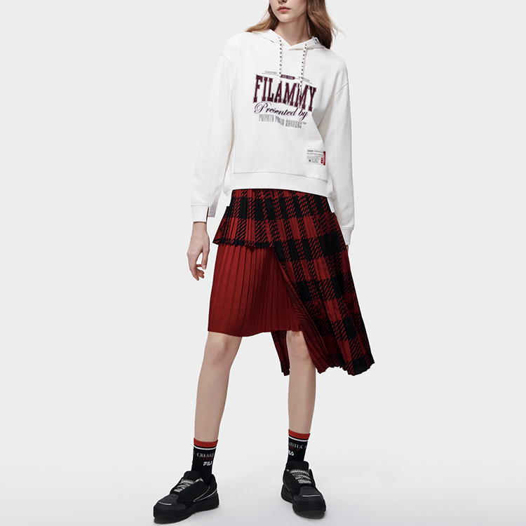 (Women) FILA Mihara Yasuhiro Hoodie Cream White Letter Print Pullover F11W313205F-IV 圖 8