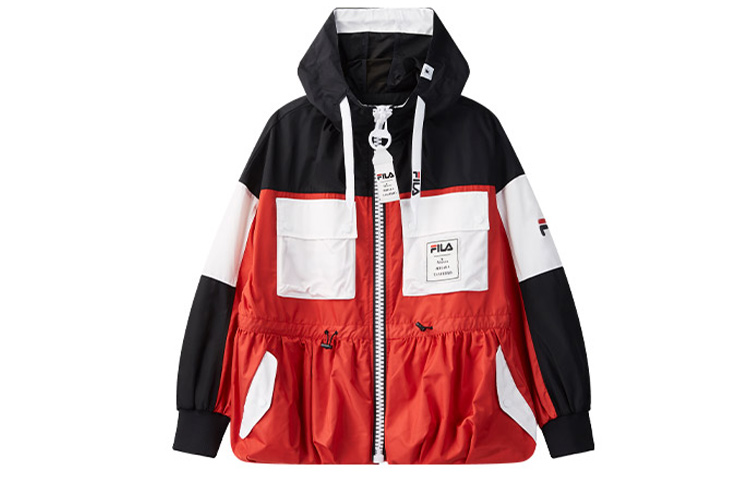(Women) FILA Mihara Yasuhiro Outdoor Casual Jacket Red Colorblock F71W038703F-RD