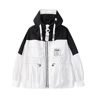 (Women) FILA Mihara Yasuhiro Outdoor Casual Jacket White Patchwork Collaboration F71W038703F-WT