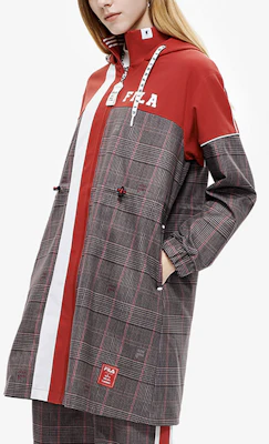 (W) FILA x Mihara Yasuhiro 格纹拼接连帽夹克 鹿棕色 F11W213701F-BN Sizing (W) FILA x Mihara Yasuhiro 格纹拼接连帽夹克 鹿棕色 F11W213701F-BN