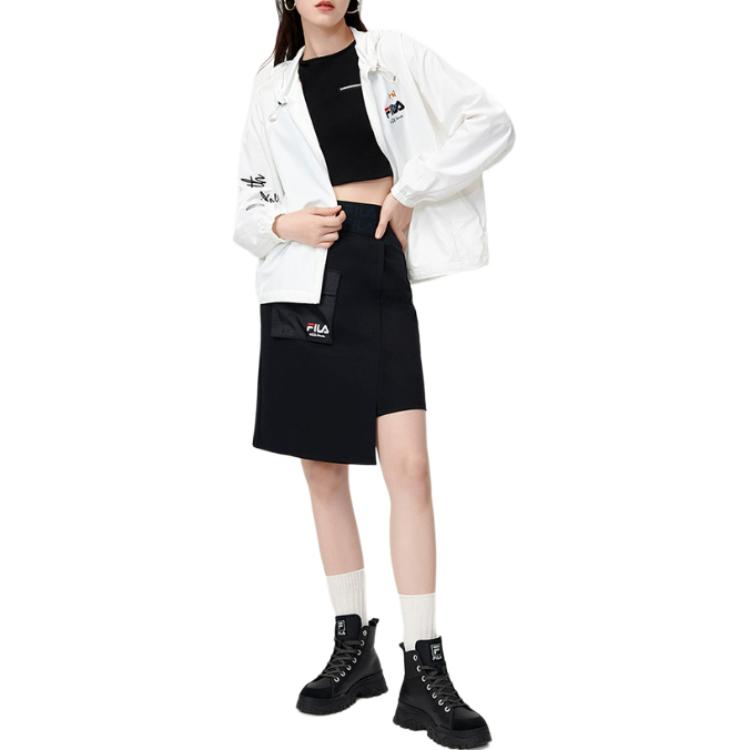 (Women) FILA Pepe Shimada Embroidered Owl Logo Hooded Jacket - Cloud Mushroom White F11W133798F-WT 圖 4