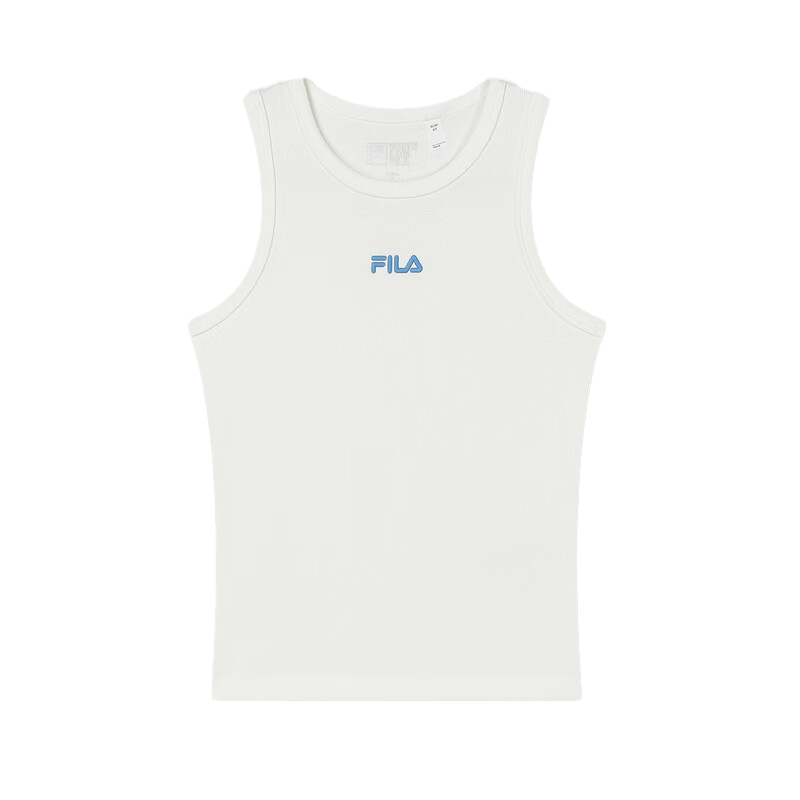 (Women) FILA x Pompidou Center White Slim Fit Sleeveless Casual Tank Top F11W438112F-WT